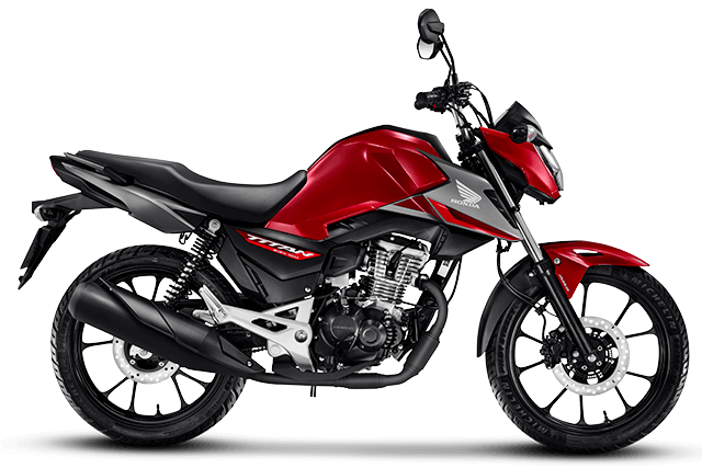 A CG 160 Titan 2025 chegou cheia de estilo, robustez e tecnologia! Com um design pensado para você, ela oferece novas cores: Vermelho, Preto e Laranja. Sinta a emoção de dominar a cidade com a sua CG Titan!