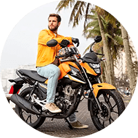 A CG 160 Titan 2025 chegou cheia de estilo, robustez e tecnologia! Com um design pensado para você, ela oferece novas cores: Vermelho, Preto e Laranja. Sinta a emoção de dominar a cidade com a sua CG Titan!