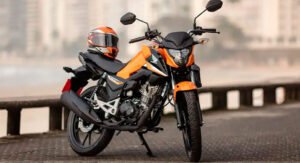 A CG 160 Titan 2025 chegou cheia de estilo, robustez e tecnologia! Com um design pensado para você, ela oferece novas cores: Vermelho, Preto e Laranja. Sinta a emoção de dominar a cidade com a sua CG Titan!